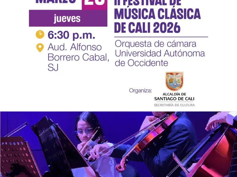Concierto: Orquesta de Cámara Universidad Autónoma de Occidente